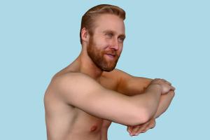 Kent Posed Swimwear Swimwear, Swimwear-bundle, posed, summer, beach, boy, male, man, scanned, people, renderpeople